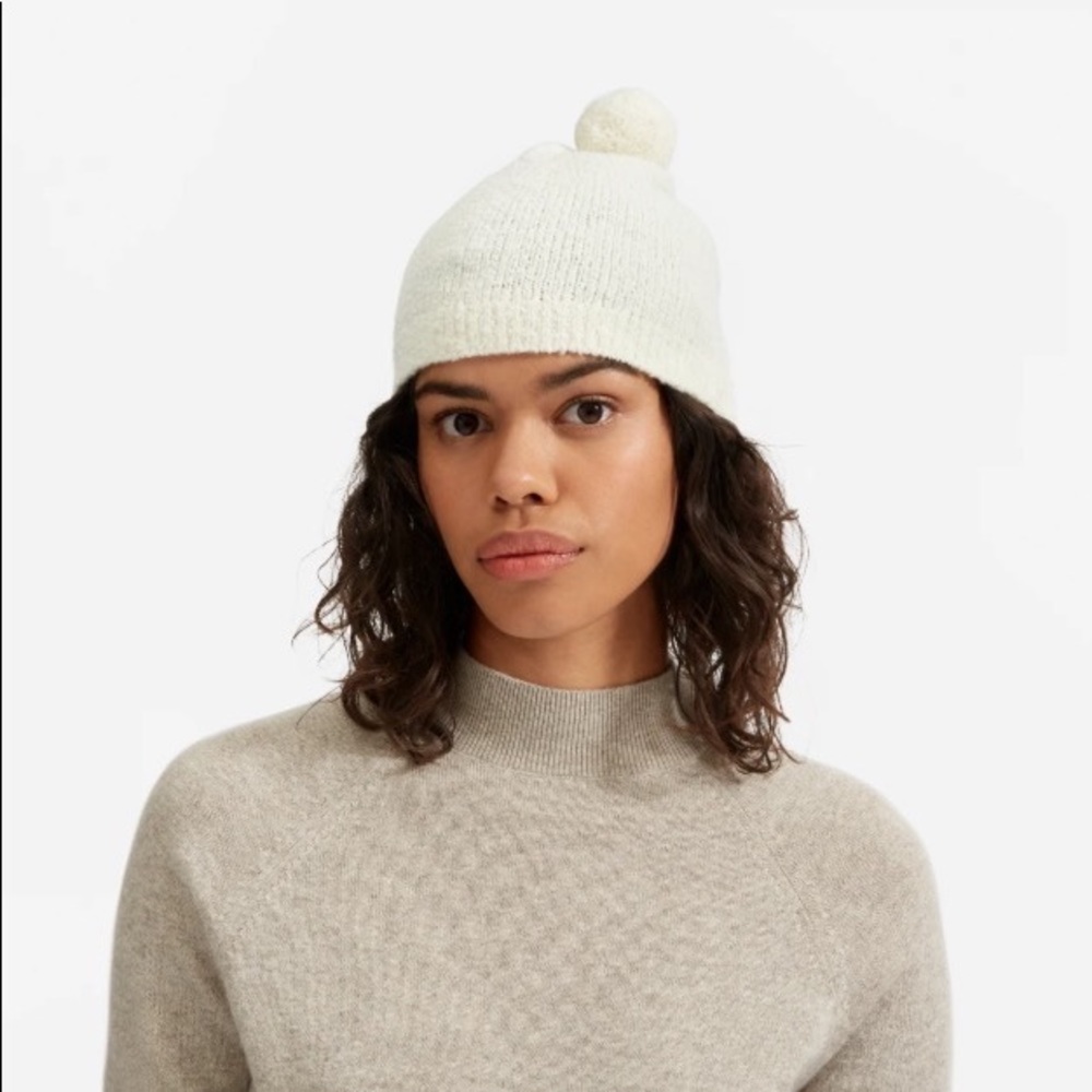 NWT Everlane Boucle Teddy Beanie